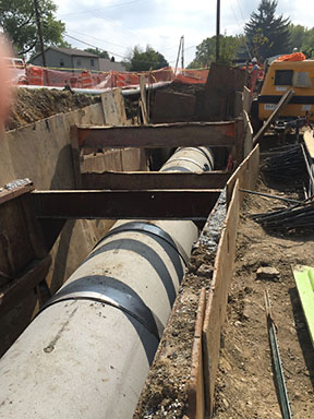 c-1 Allenford Sewer Line Support