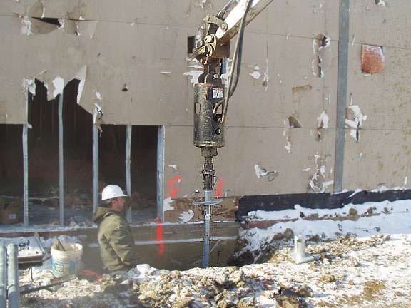 Underpinning at Ridgewood Crossing for New Addition